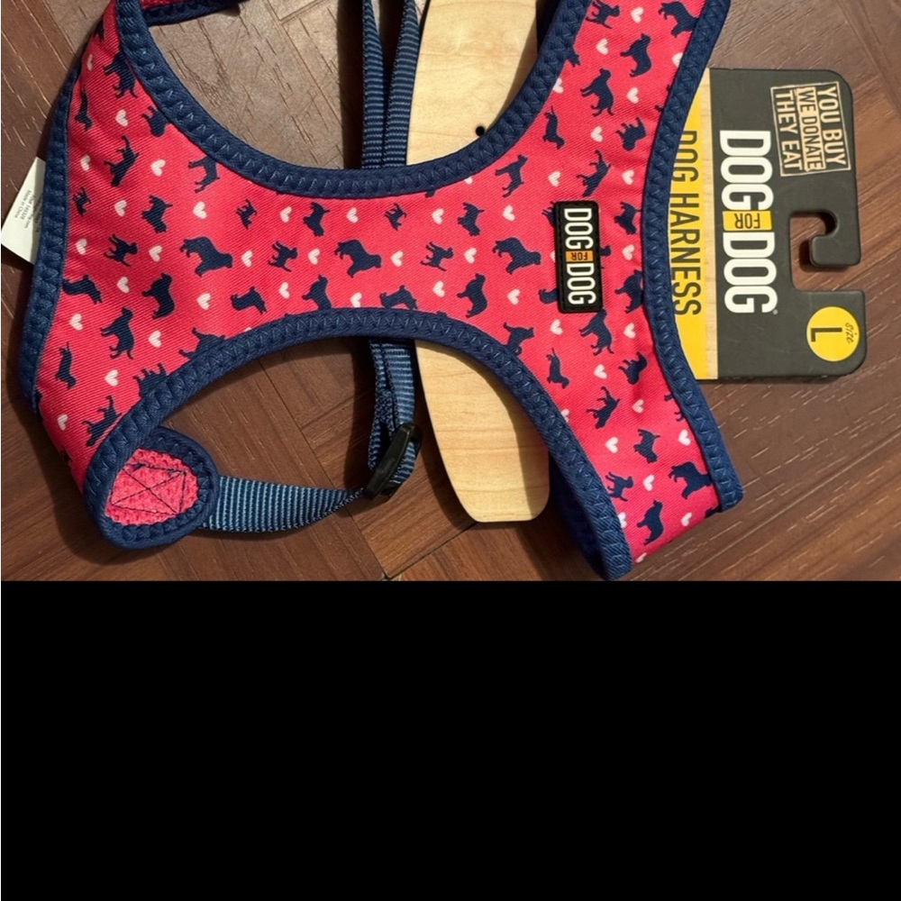 Dog Dog Red and Blue Dog Harness